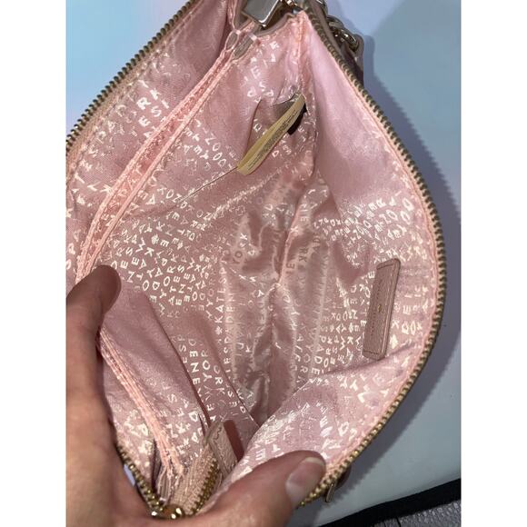 KATE SPADE SMALL LIGHT PINK PEBBLED LEATHER CROSSBODY BAG - Picture 10 of 16